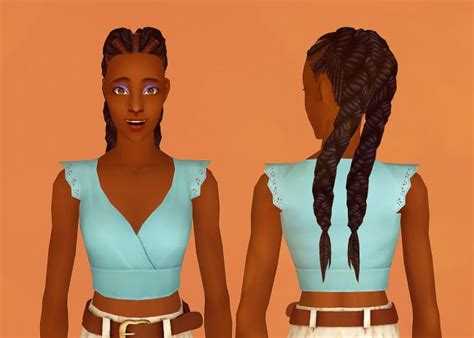 she speaks simlish chanel dutch braids|Shespeaksimlish's Chanel Dutch Braid (TF.